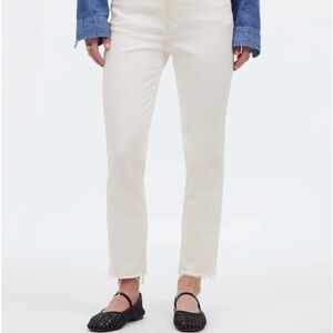 The Perfect Vintage Jean in Calabria Wash: Ripped Edition, Size 27, White